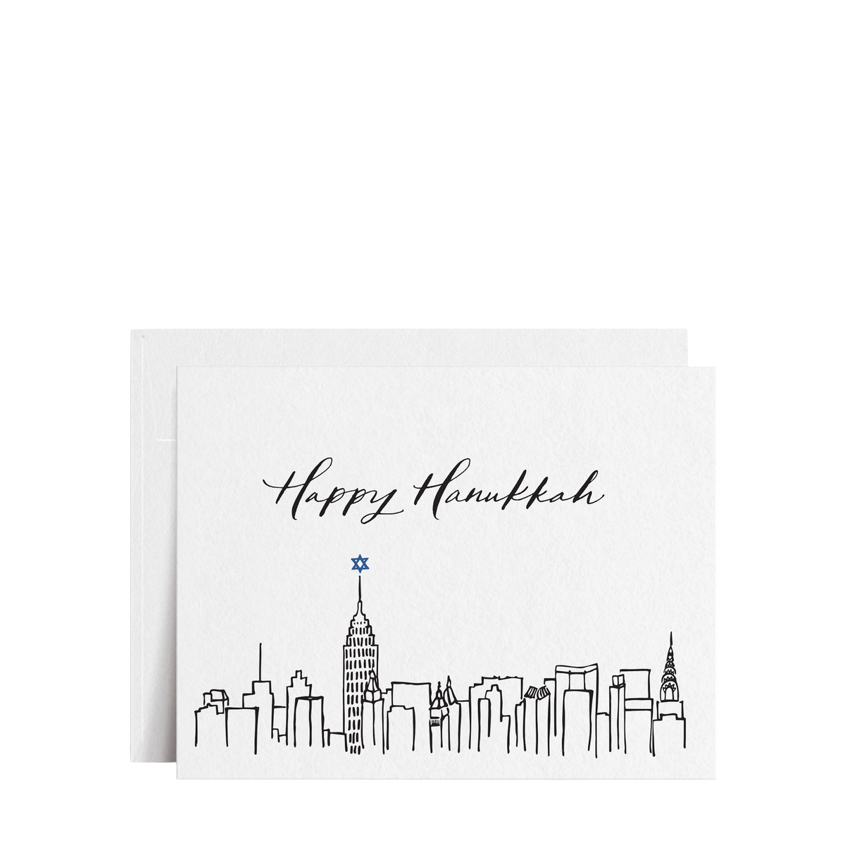 Happy Hanukkah - NYC Skyline