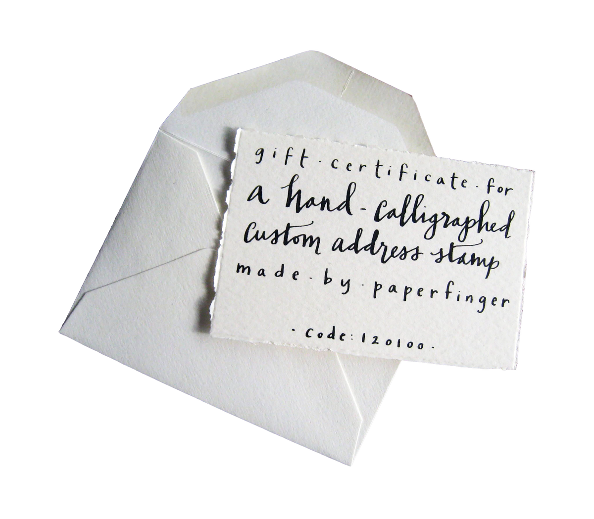 Gift Certificate for Address Stamp