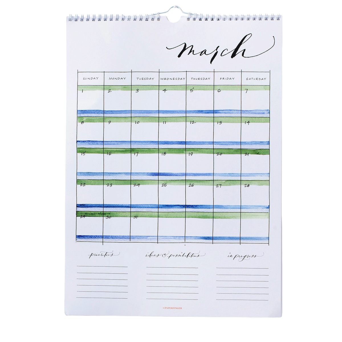 Watercolor Wall Calendar (2027 Preorder)