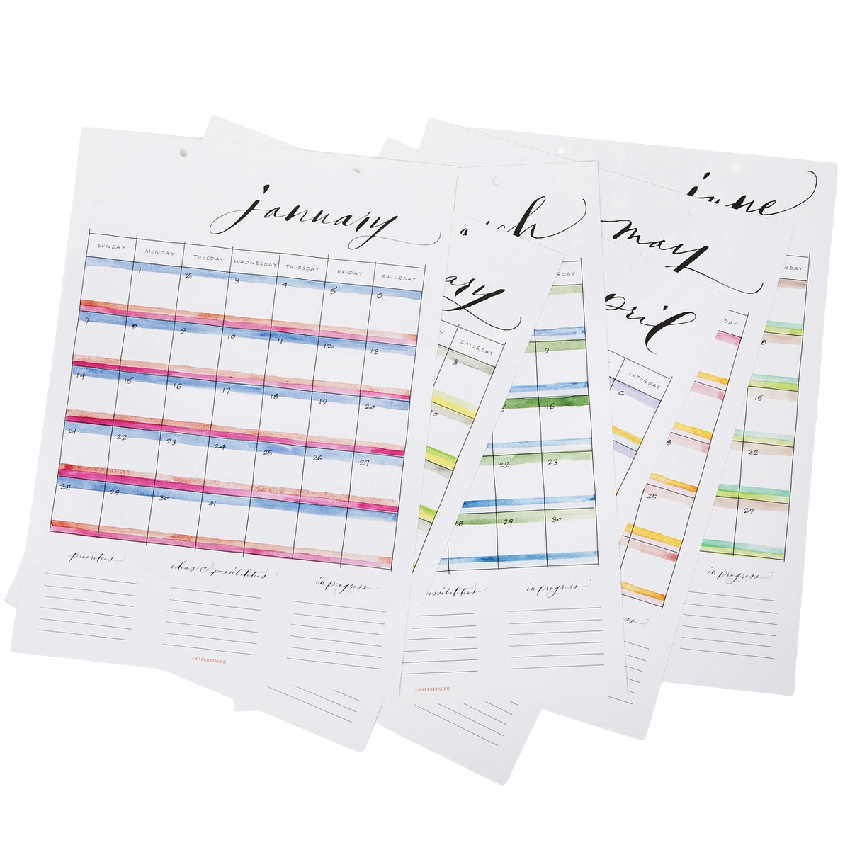 Watercolor Wall Calendar (2027 Preorder)