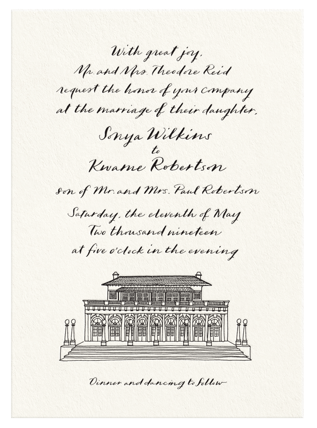 Prospect Park Boathouse Invitation