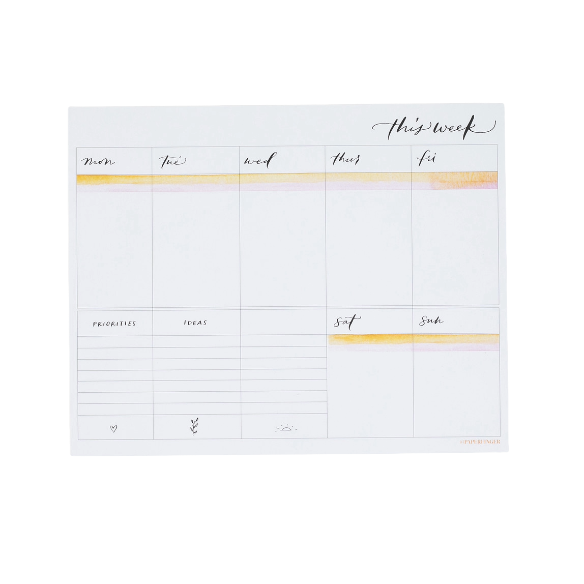 Weekly Planner Notepad