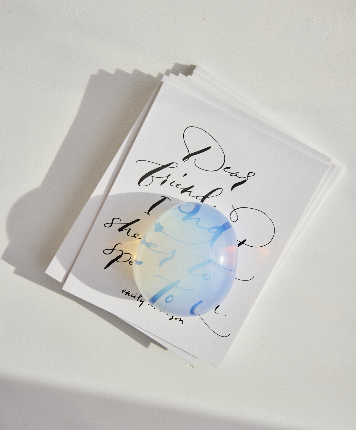 Opalescent Glass Paperweight